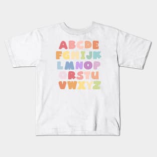 Rainbow Alphabet 1 Kids T-Shirt